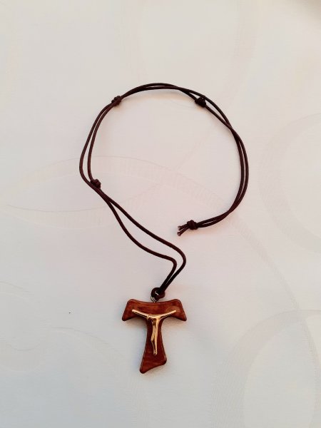 COLLANA TAU CON CRISTO GRANDE